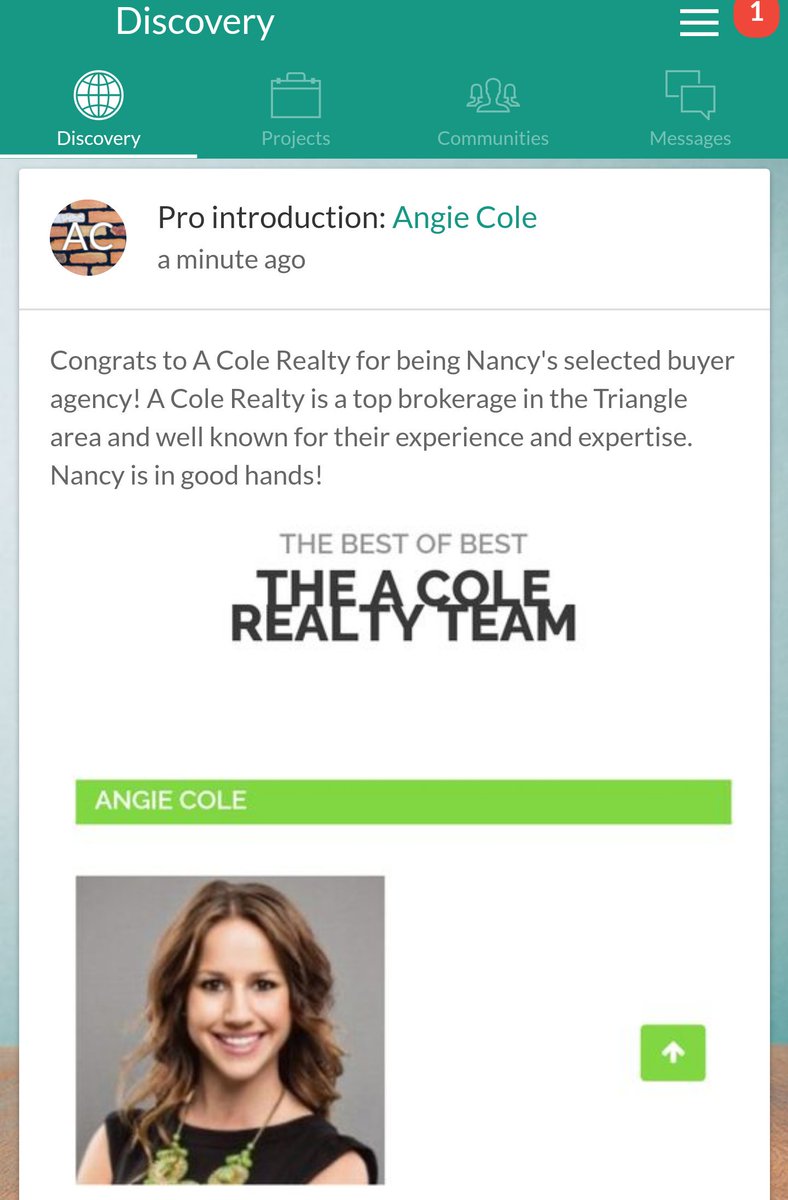 lynedup's tweet photo. Best of luck to Nancy and A Cole Realty! https://t.co/YRZbnRTCKR