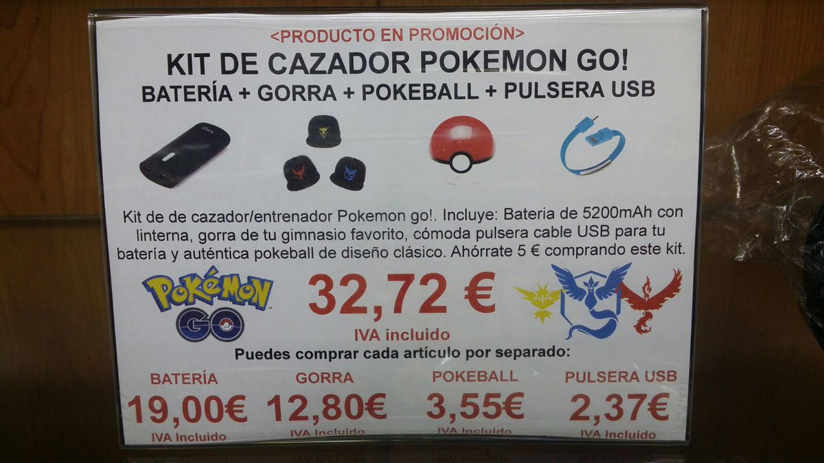 NetlabsTech's tweet photo. Para que los #Pokémon no te cojan desprevenido, ármate con tu kit de cazador #PokemonGo y arrasa con ellos. Ahora en #NetlabsTechnology https://t.co/uumq4Y7Nv0