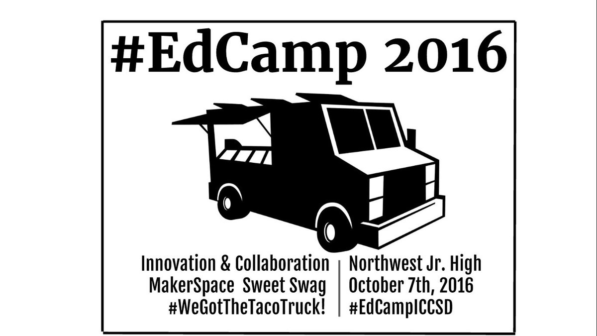 mrbradyshutt's tweet photo. #EdCampICCSD at NWJH is 1 day away: personalized, innovative professional learning! Plus @tacosdondiego & #swag #EventTShirts! https://t.co/hrdKhCAe9m