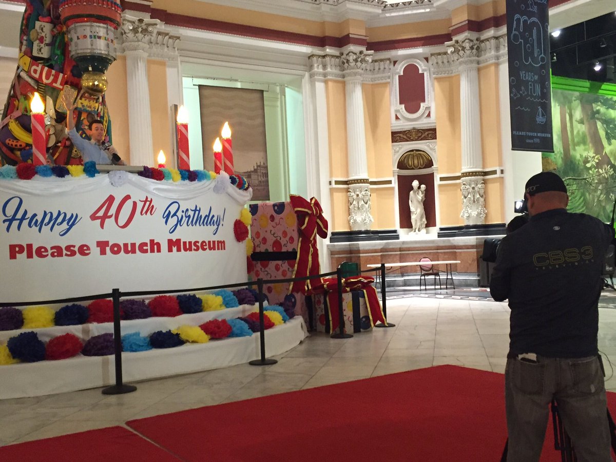 pleasetouch's tweet photo. Hanging out w/ @PatGallenCBS3! #40yearsofPTM #adventuresofmrpotatohead https://t.co/6dDcudfiPU