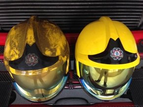 ClareCoCo's tweet photo. FIRE SAFETY WEEK, DAY 7: This is what smoke does to our helmets, imagine what it does to you… #16FSW #STOPfire. firesafetyweek.ie for more https://t.co/wAxezWIWlV