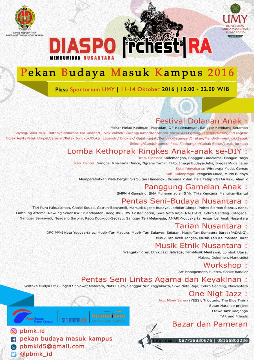 arisquar's tweet photo. Segera hadir..  #pbmk #pbmk2016 #umy #budaya #jogjaistimewa #infojogja https://t.co/o6sbyrH77t