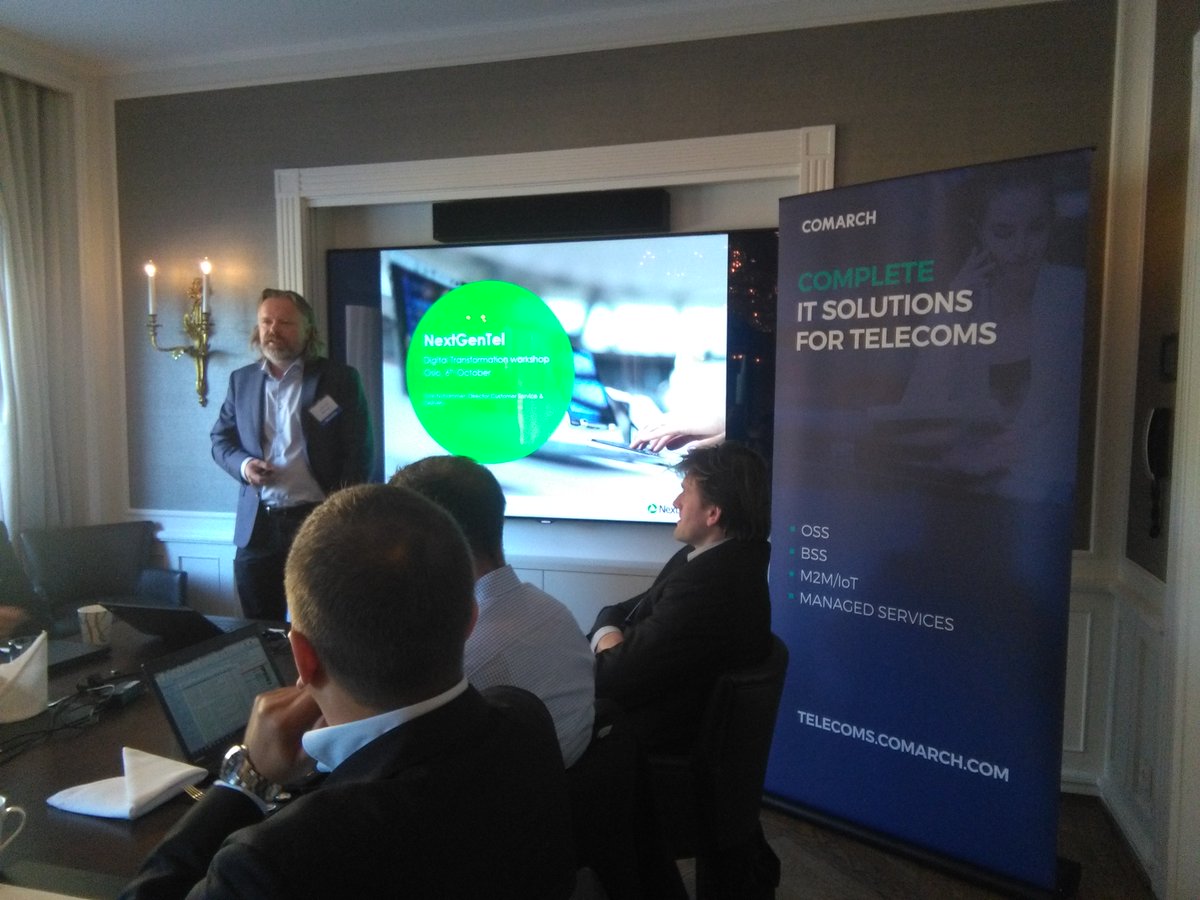 Comarch_Comms's tweet photo. #BSSTransformation in #NextGenTel, #Omnichannel Experience and #SON tools presented at #Comarch Workshop in Oslo https://t.co/bvvQx3kGUT