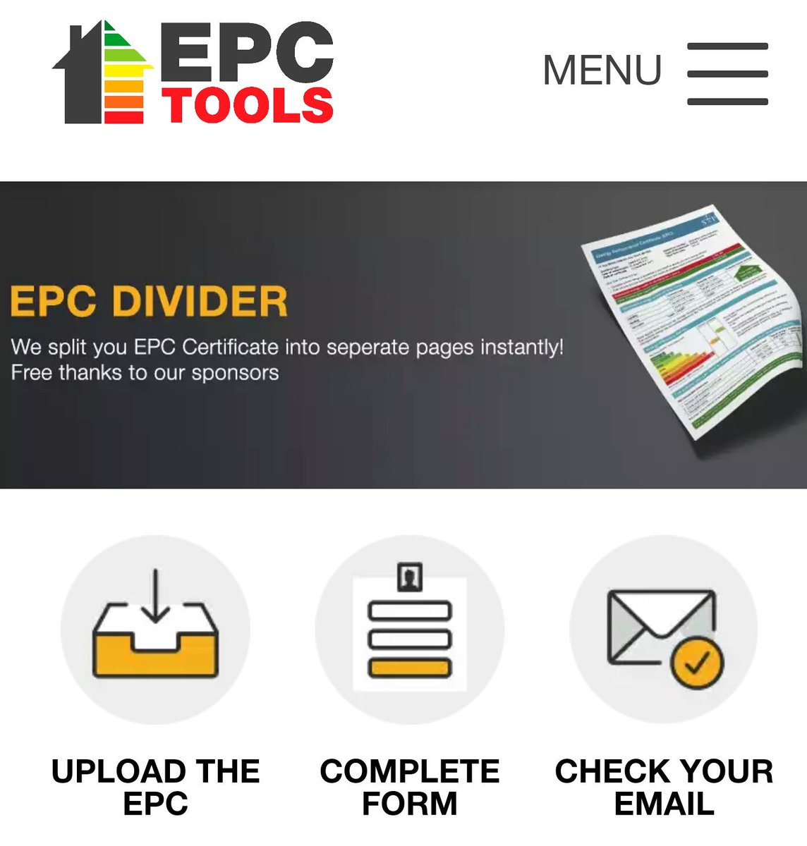 agentsolutions_'s tweet image. Free tools at @epctools, perfect for #estateagents.  Free EPC Divider and Free EPC chart generator.  So easy to use: epctools.co.uk