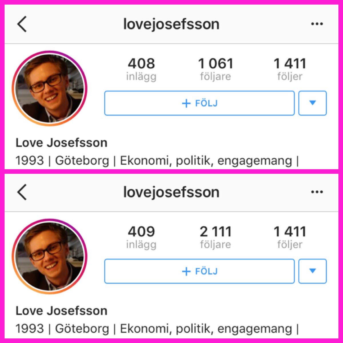evathalen's tweet photo. Någon har blivit jävligt populär över en natt! Hur många var ni egentligen på förfesten igår @LoveJosefsson? #thisishandels #handelspuben https://t.co/yMj166ZvZb