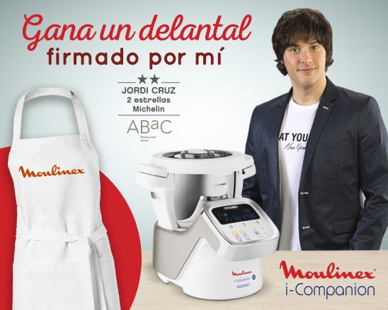 Moulinex_ES's tweet photo. ¡Gana 1 delantal firmado por JordiCruz! Participa haciendo RT y cuéntanos quién es tu compañero ideal en la cocina. #Companion https://t.co/uGBq6cWfiZ