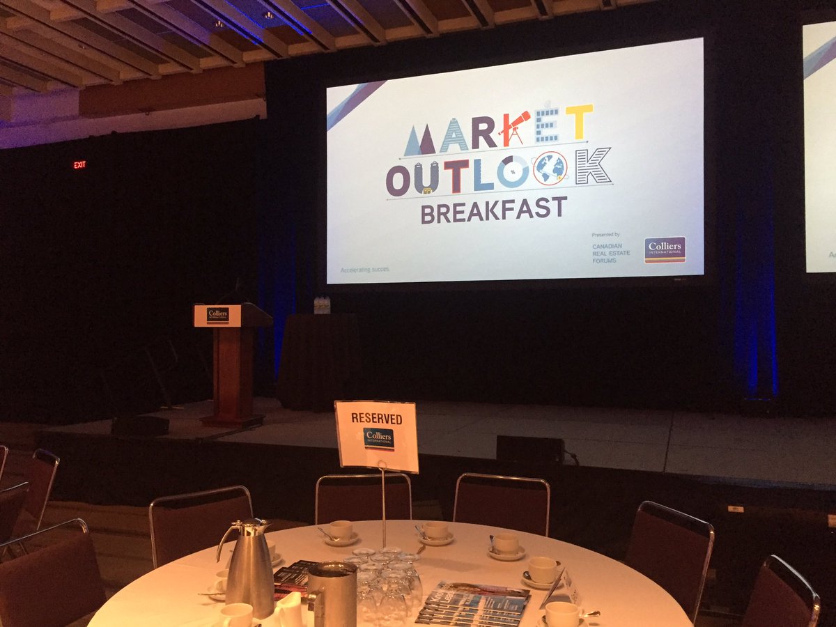 collierscanada's tweet photo. We are almost ready for our Market Outlook Breakfast at #RESL16 ! https://t.co/brXHCxXxvv