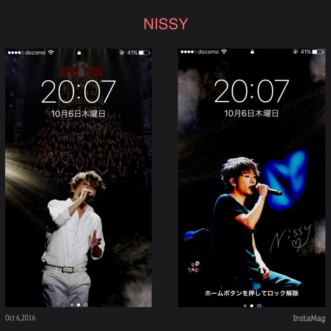 oyasum_li's tweet photo. ロック画面作りました〜(^O^)／
抽選で25名様にプレゼントします🎁
nissy entertainment 1st LIVE
#参加はRT
#参加はRT
#NissyEntertainment1stLIVE 
#ロック画面
#受け付け締め切り明日の11月7日まで https://t.co/ZPNRWoCzex