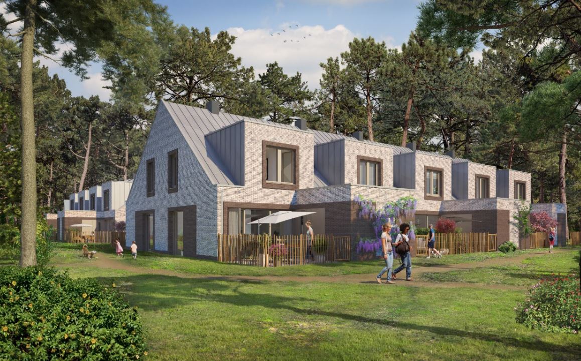 Blauwhoed's tweet photo. Vanavond start verkoop #Back2thewoods: 18 rug-aan-rug woningen in @Kerckebosch #Zeist ism #Klunder Architecten @DrieklompM en @BotsBouwgroep https://t.co/9VtXelJKpv