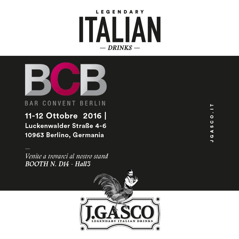 Siamo pronti per il #BarConventBerlin 😊
Ti aspettiamo al nostro bar-stand con grandi novità da bere 🍸🇮🇪
➜ bit.ly/JGascoNews