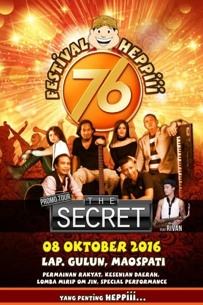 Saksikan The Secret di lapangan Gulun Maospati Tanggal 8 Oktober 2016

Jangan terlewatkan!!!!