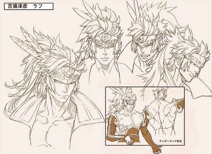 WLW吉備津彦の作画のための個人用絵です。練習してます。 