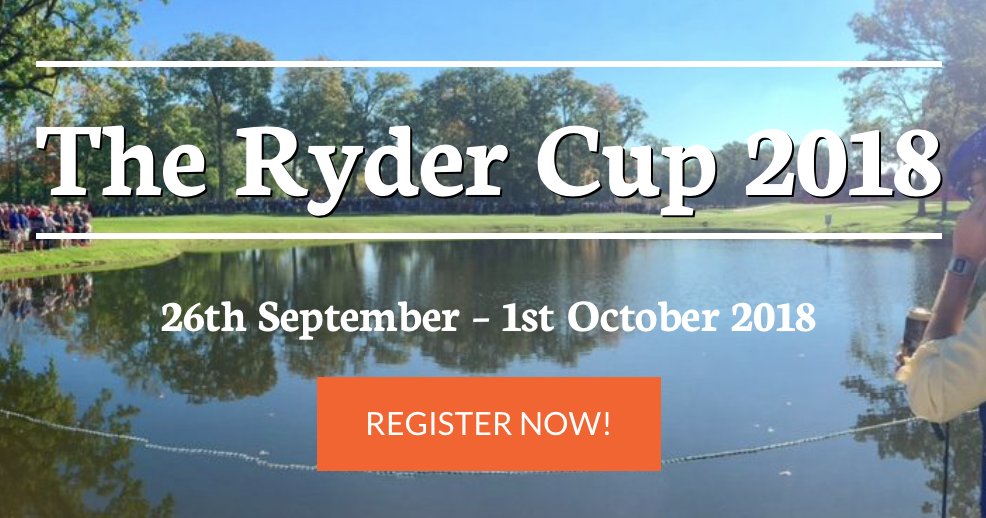 sghsportevents's tweet photo. Register your interest now for the @rydercup 2018! For more info see: https://t.co/PpV0W3ZXma https://t.co/aarV8MyZRW