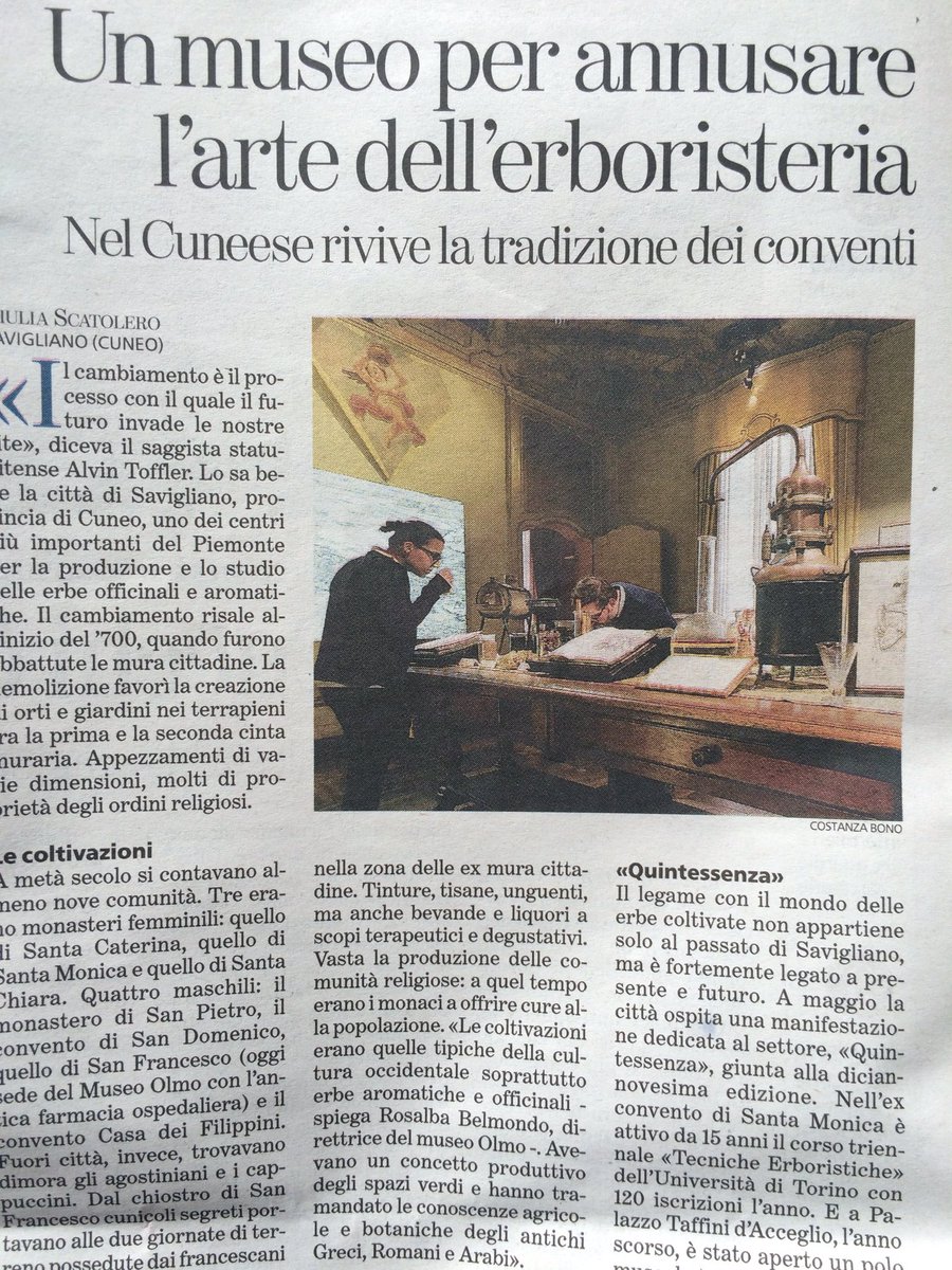 SkinPower_arch's tweet photo. #Viaggiare tra le #essenze. Mùses a @Savigliano_cn https://t.co/KwGp96tKS9