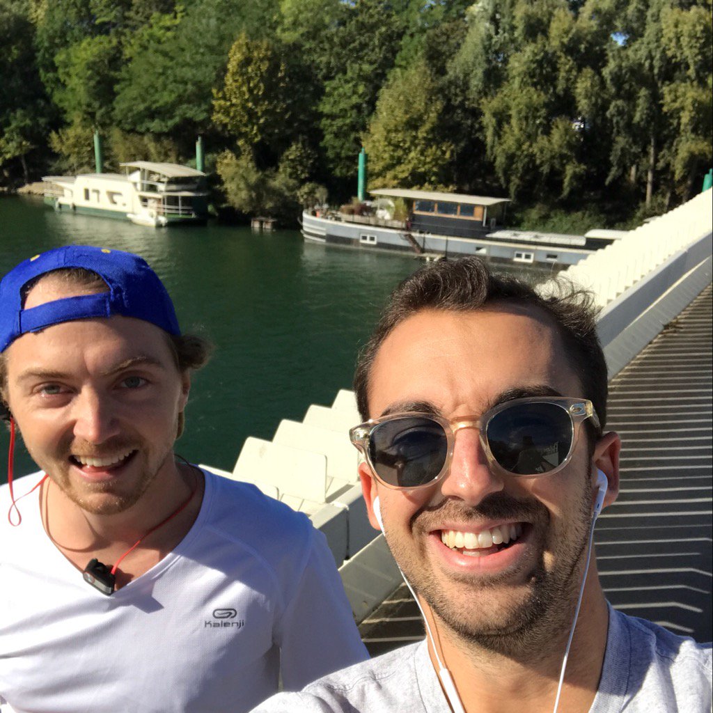 Preparing half marathon <a href="/jbmaillant/">JB Maillant</a> @ckuhn #running #teamwing