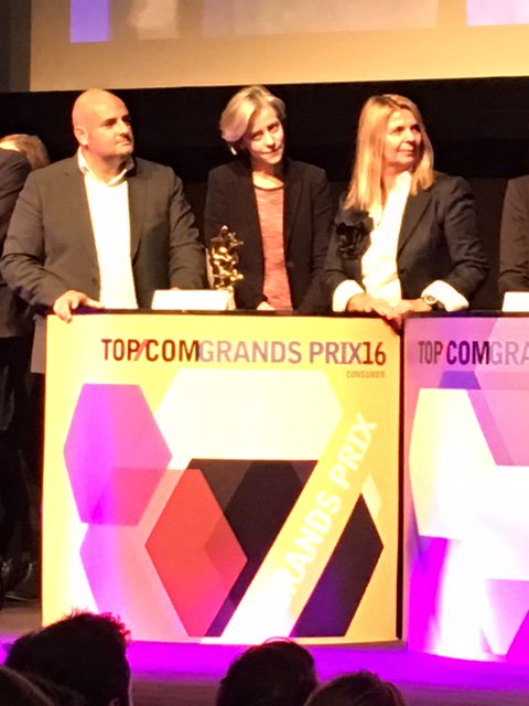 Saint-Gobain et FC2 Events reçoivent le TOP/COM GRANDS PRIX d'Or 2016 #RP pour "Sensations Futures" #SaintGobain350 #Topcom16 #SaintGobain