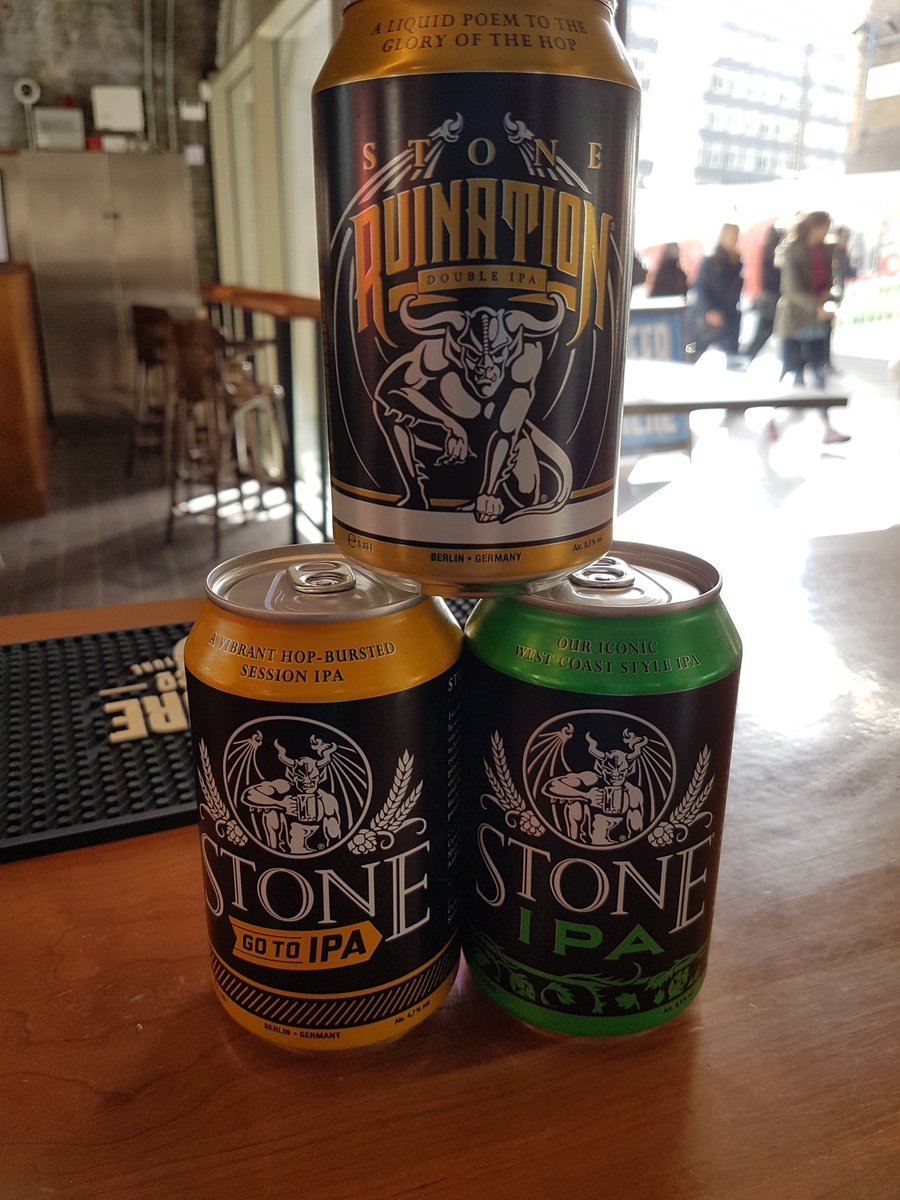 TapWaterloo's tweet photo. These little beauties have just arrived from @StoneBrewingCo #berlinfun #hoppyhophop https://t.co/VuYD3AsTj5