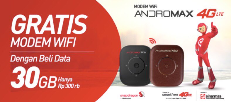 Beli data gratis modem. Hayo kalau beli pulsa gratis apa? #4GinAja bit.ly/Mifi30GB