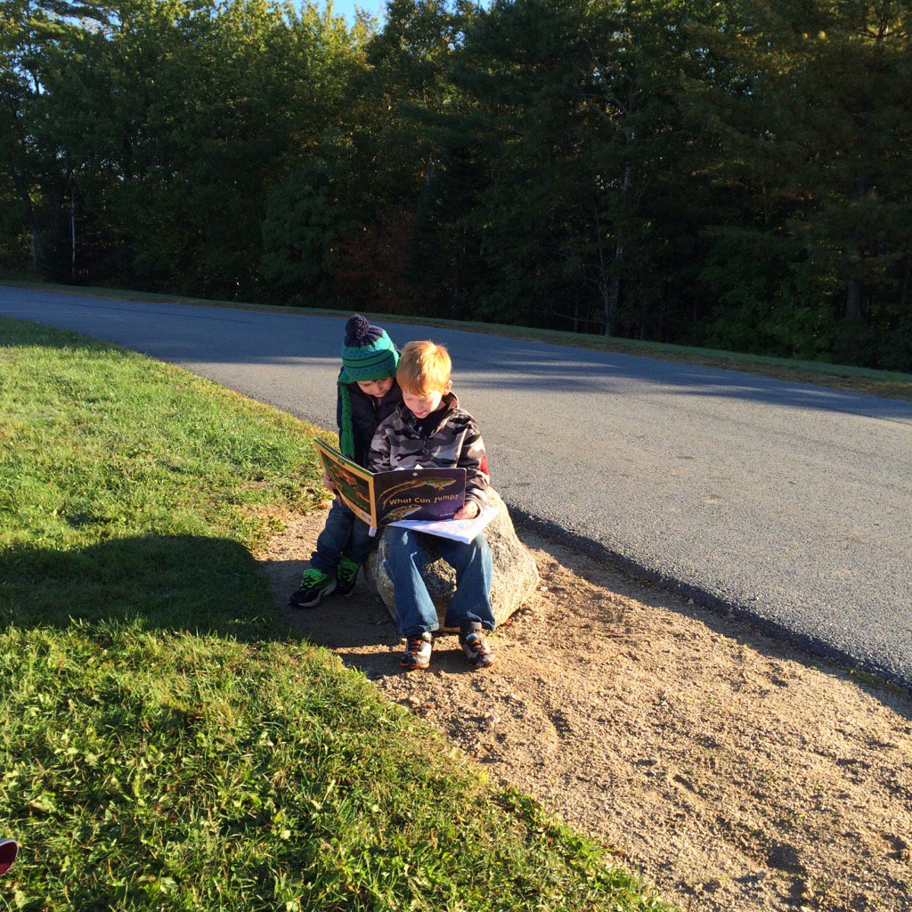 ACES reading class Outdoor Classroom
