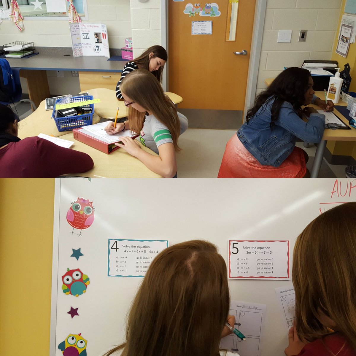 DawnLybarger's tweet image. Math Scavenger Hunt first thing in the morning! 🤗 #multistepequations #variablesonbothsides  #wegotthis #shouldabeenasenator  @CSDDoverHigh