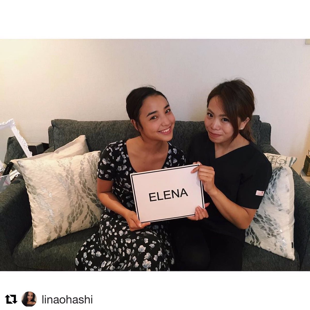 美容整体 小顔矯正サロン Elena Twitterissa Jellyモデルとして活躍されている大橋リナ様が代官山elenaにご来店して戴きご紹介してくれました Rina Oohashi 骨盤矯正 姿勢コース受けて下さり 身体の疲れてが取れて一気に軽くなりとても満足してくれました 大橋