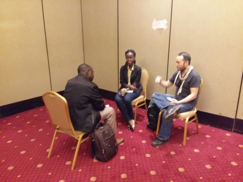 bspaceuganda's tweet photo. UNGO capital meets an agri biz at a speed dating session of agri-businesses &amp; investors@AgriProFocusUG @SNVworld @Nutip_Kampala #Agric_Paint https://t.co/U3b8pPpwAP