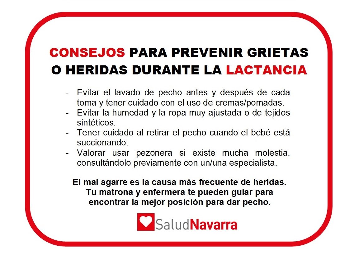 salud_na's tweet photo. Desde el teléfono de #consejoenfermería 848427888 nos ofrecen hoy recomendaciones para prevenir heridas en el pecho durante la #lactancia. https://t.co/6x5I7zfaBG