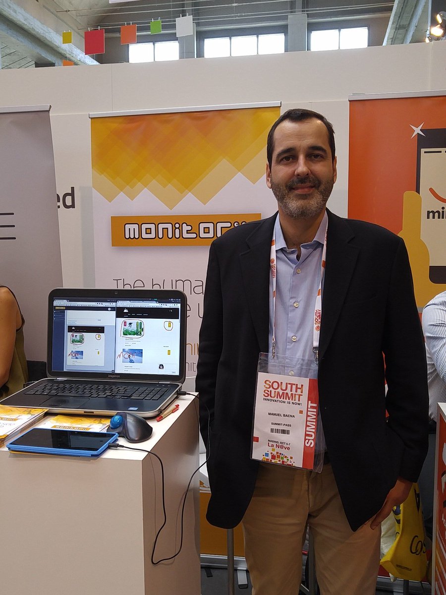 monitorii's tweet photo. En el stand 43 en el #SouthSummit16 visitanos! https://t.co/QuRE0FK572