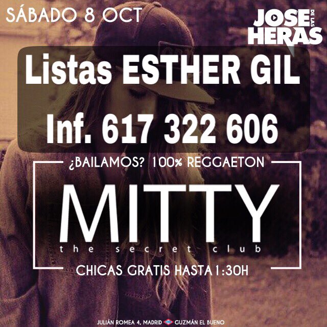 rrpp_gil's tweet photo. 🐱 SÁBADO MITTY 🐱
 
👩 GRATIS
👦 2x10

📝 Listas ESTHER GIL
📲 617 322 606

#listasmitty #listascats https://t.co/UGSabxrbVJ