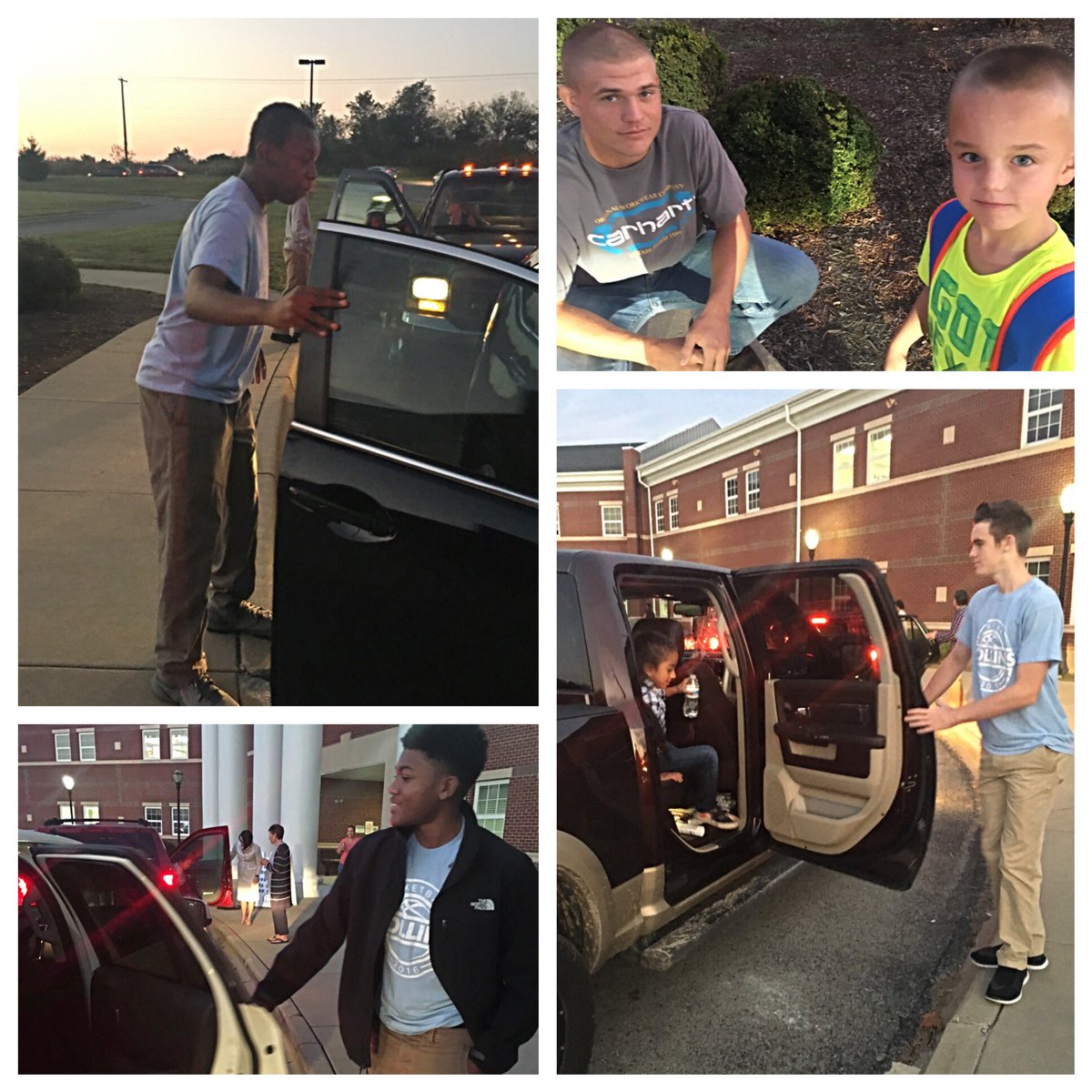 <a href="/CollinsTitansBB/">Collins Titans BB</a> was excited to welcome students to school this morning at @Clearcreeknews #MLCHSLovesOurCommunity #TitanNation