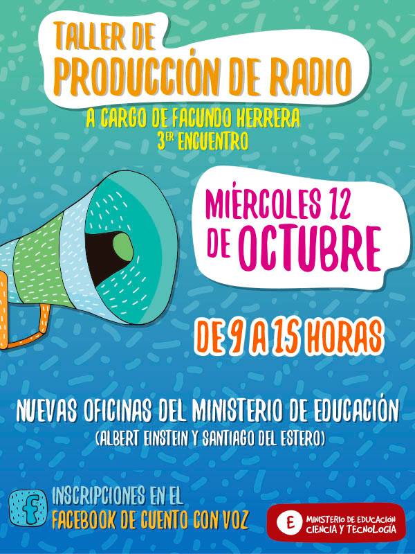 mineducacion2's tweet photo. #EducaciónEnMovimiento 
#ConstruimosJuntos
#CCVoz
Cuento con Voz realizará nuevos Talleres de Radio en Chamical y en la ciudad de La Rioja https://t.co/EPXYSmzTey