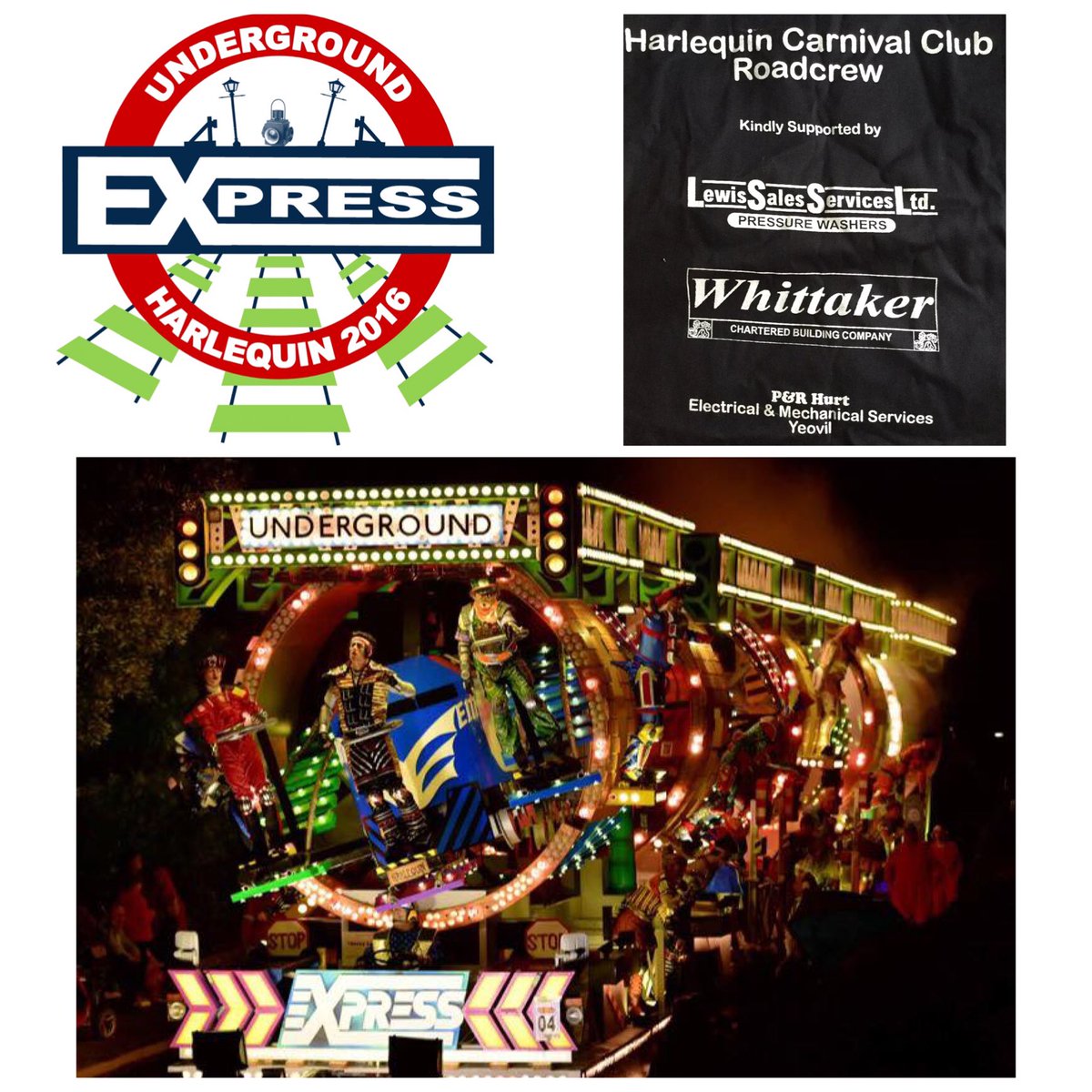 LewisSalesLtd's tweet photo. Carnival is coming to our home town this weekend, be sure to give a huge cheer to @HarlequinCC1972 with #undergroundexpress https://t.co/1SjHHTqg7j