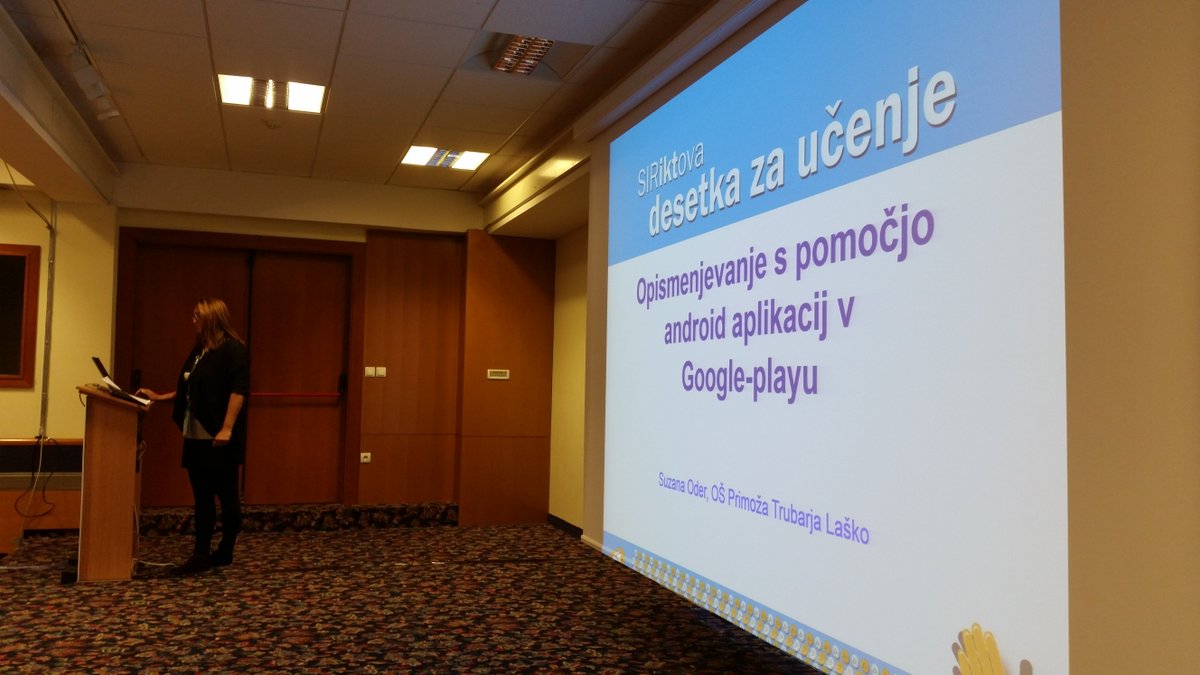 SubanMojca's tweet photo. Suzana Oder #ekosistemA #sirikt Pri opismenjevanju so učencu z bralno pisalnimi težavami pomagale Android aplikacije v Google play-u https://t.co/IxD5lDkWbs