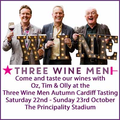 majesticwine's tweet image. We have a pair of FREE tickets for the brilliant @ThreeWineMen Cardiff event to give away. Simply retweet to enter – it’ll be a good un!