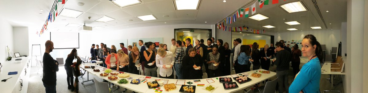 groupmukcareers's tweet photo. How do we celebrate our multicultural workforce? A World Food Festival in our office of course! Our #diversity week in full effect! https://t.co/I1U0tpqrgF