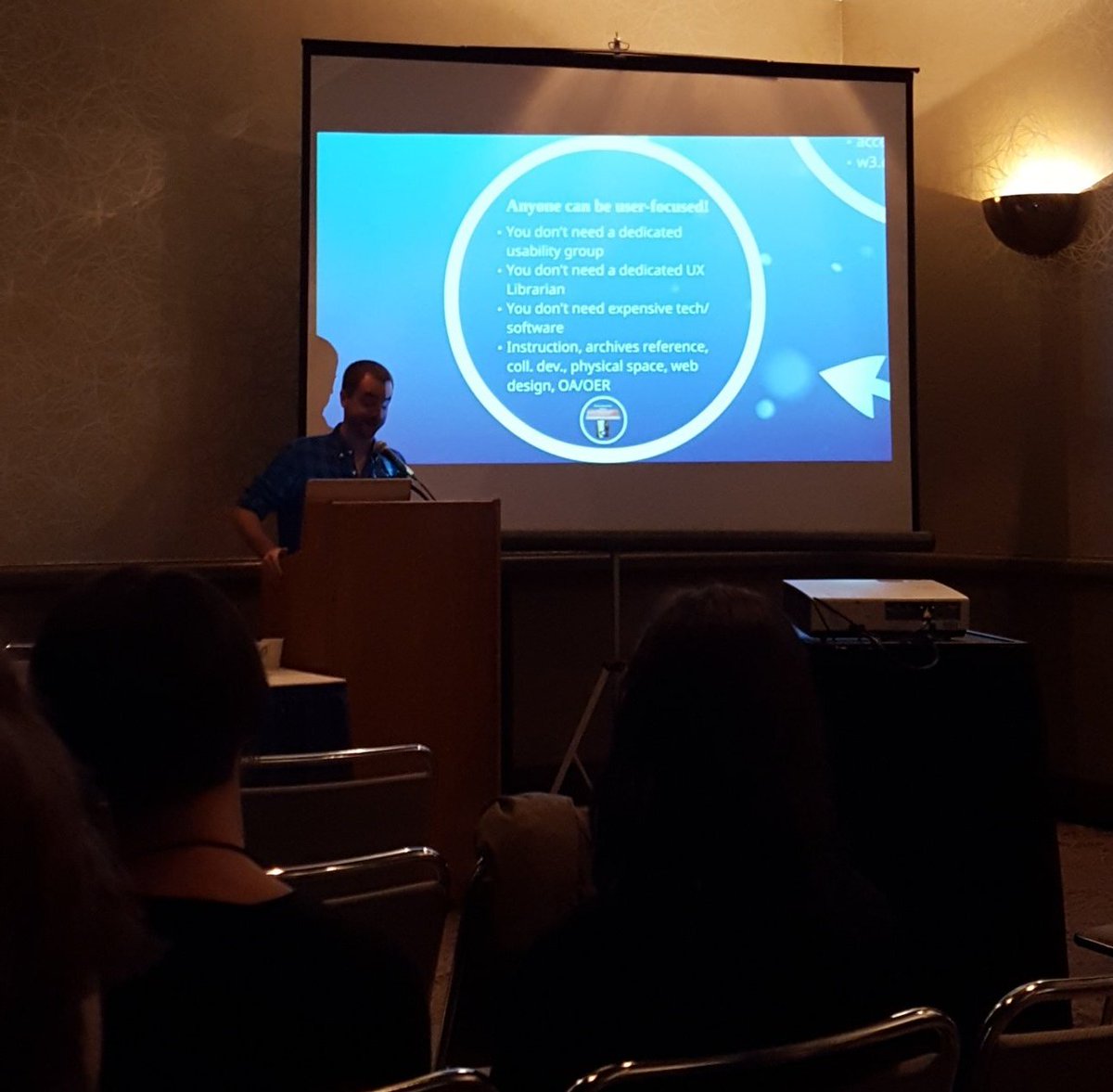 silversj's tweet photo. Anyone can be user-focused! Don't need dedicated usability group, UX librarian, or expensive tech. Observation and survey works. #mnlib16 https://t.co/cw2aGcWQlv