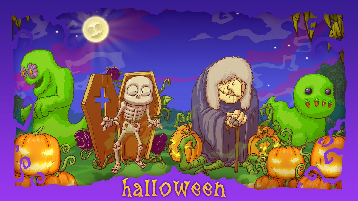 ShinypixTeam's tweet photo. Halloween decorations are now available in your favorite Park Tycoon game! https://t.co/n8mbfjJPRb
