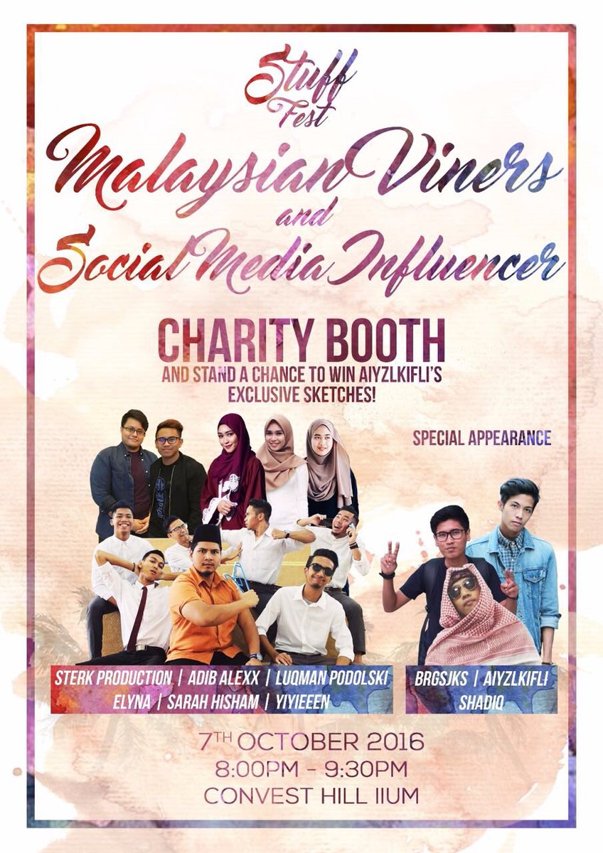 amirulee's tweet photo. Hai guys! Haa siapa yang free tu mehh lah datang sini. InsyaAllah kita jumpa di sana yee ๐#Stuffest3.0 https://t.co/UJw0ae3XTR