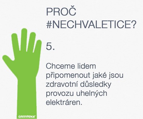 NeChvaletice's tweet photo. Celkem 5 důvodů, proč #NeChvaletice! https://t.co/hTE5Weuw7D