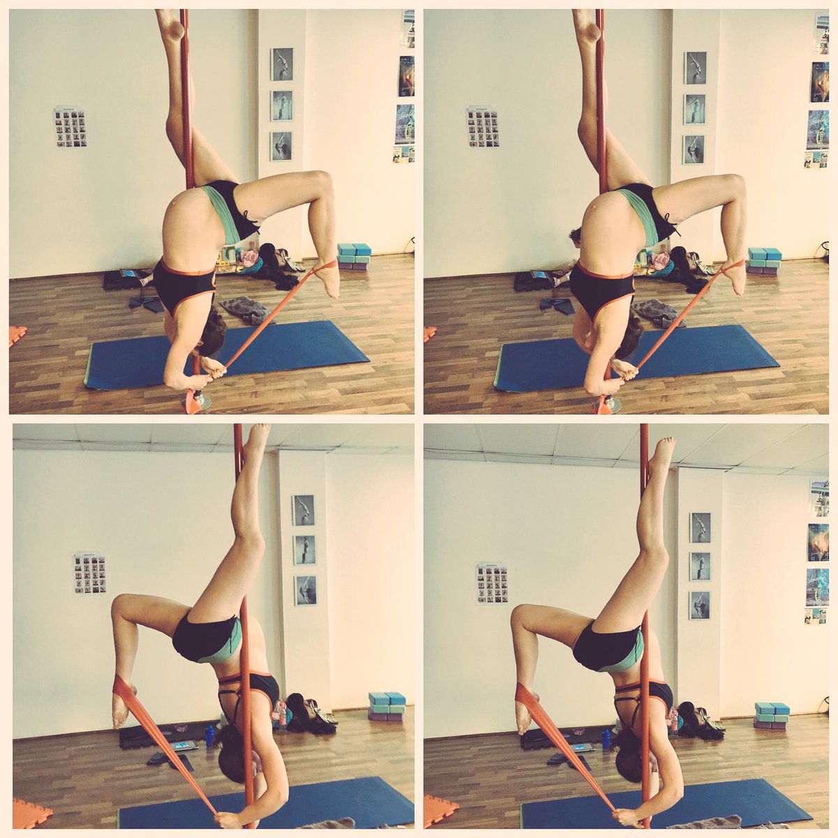 rhurhufaith's tweet photo. Pole Fitness the safe way, what's your excuse #polestar https://t.co/tAaobjfLCa