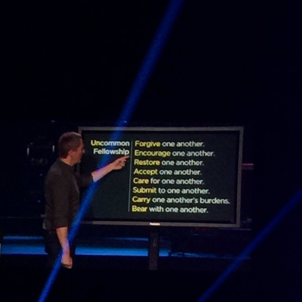 joshwoo10's tweet photo. "Imagine a world where people were skeptical of what we believed but were envious of the way we treated one another"@AndyStanley #Catalyst16 https://t.co/41ND1XpRwh