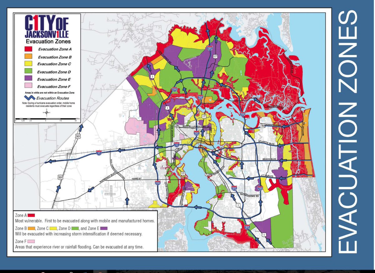 Jaxready Evacuation Zone Maps