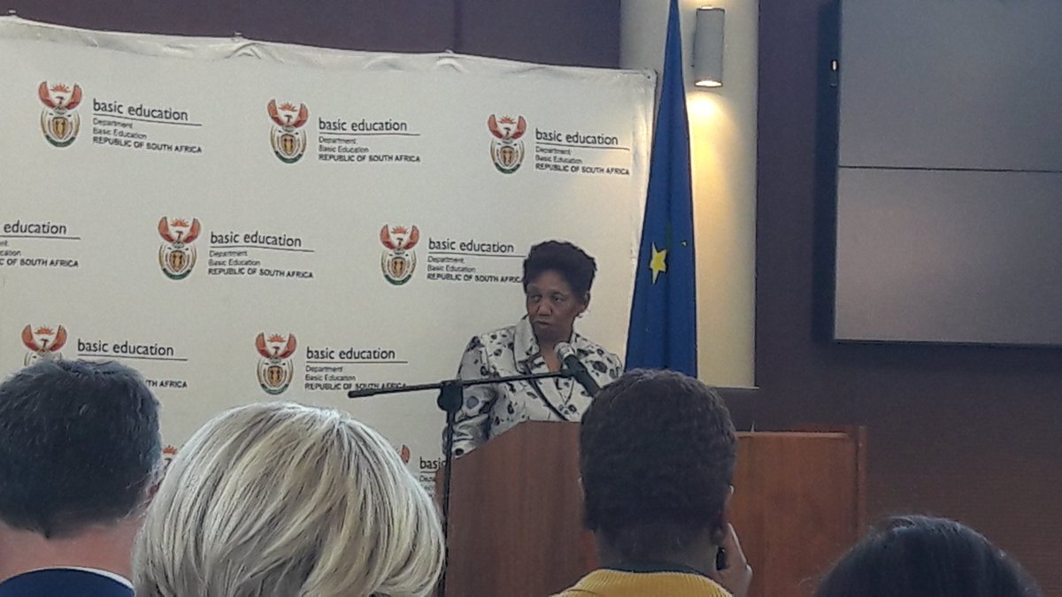 KaleyLeMottee's tweet photo. "The professionalisation of the ECD sector is needed & welcome" Minister Motshekga at @EUinSA #TLDCIP launch today @DBE_SA @BridgeProjectSA https://t.co/LS53OyKjpC