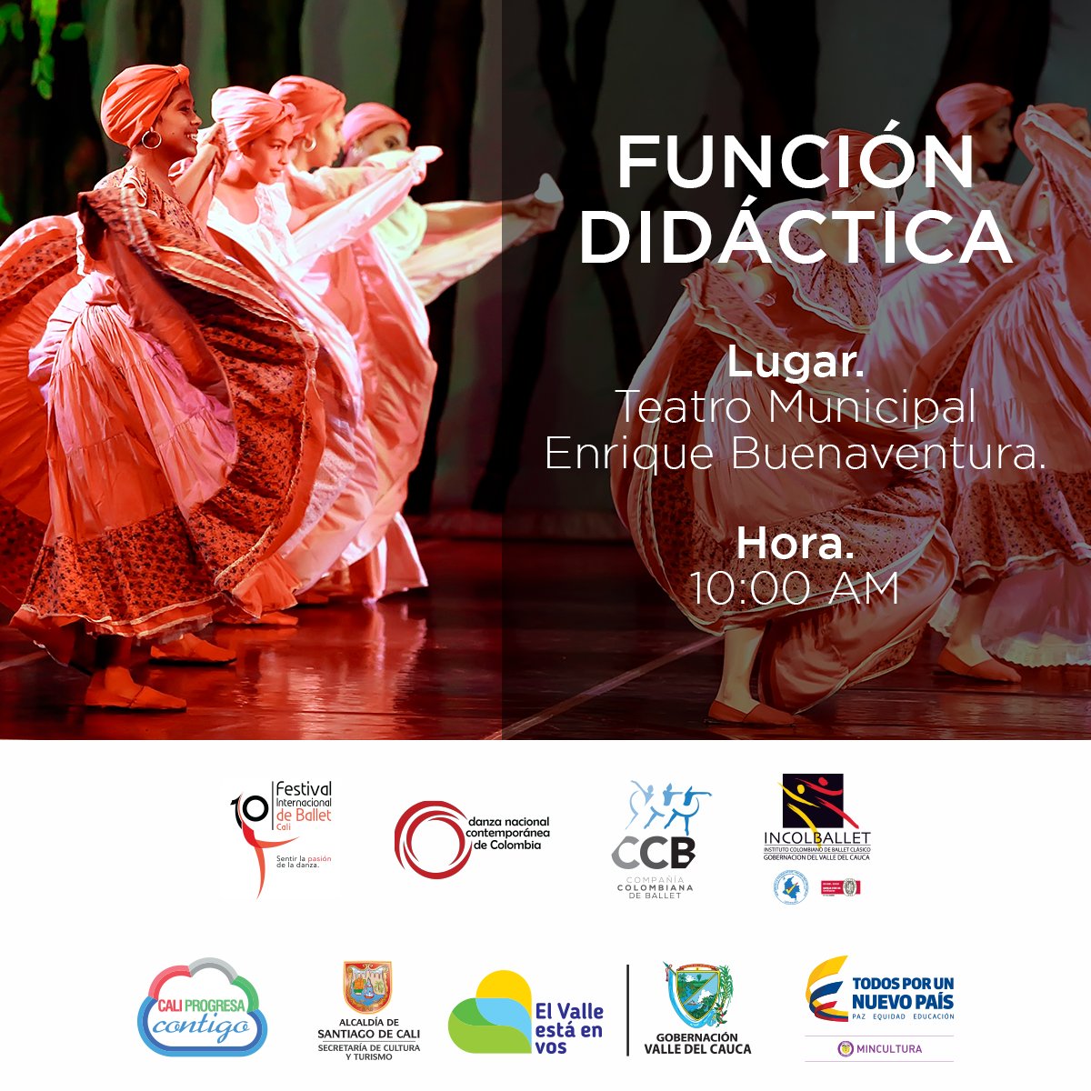 incolballet's tweet photo. La cita es hoy a las 10:00 a.m. en el Teatrino del @TmunicipalCali, Función Didáctica. Los esperamos! #TalentoIncolballet #FIB2016 https://t.co/qNcSAsFjkR
