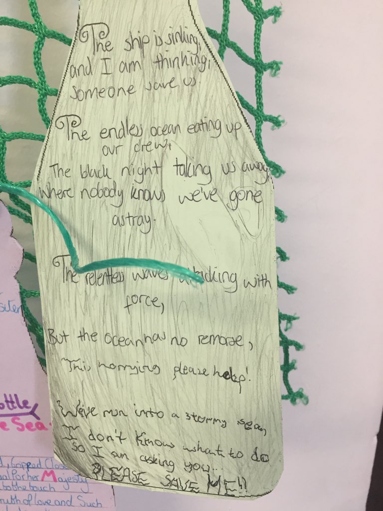 Danjjroberts's tweet image. Wonderful to see so many poems in bottles #NationalPoetryDay @DHSBoys