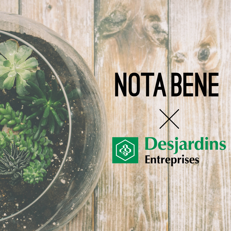 avenotabene's tweet photo. Nous sommes fiers d'annoncer que @MvtDesjardins est à présent partenaire de @avenotabene ! https://t.co/DIFtpX6r5a