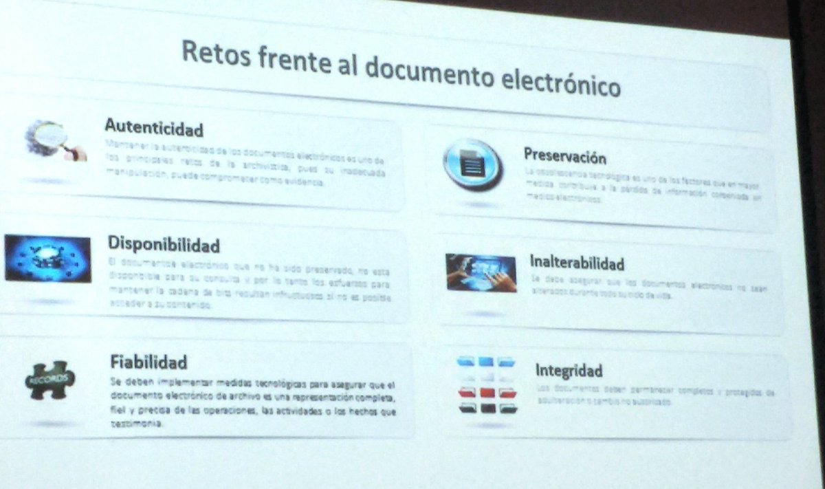 INTEGRADOC's tweet photo. "Retos frente al #documentoElectrónico", Dr. Zapata en #UAIP2016.
#Transparencia #eGobierno #ProcesosDocumentales https://t.co/0DMP0dqhZq