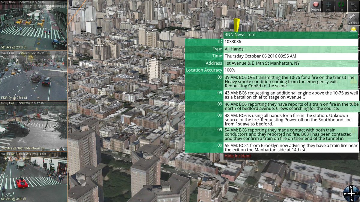 VcoreSolutions's tweet photo. Smart City software monitors #Manhattan train fire near 14th street. #IoT #NYC https://t.co/GfJbZ5Jvhf