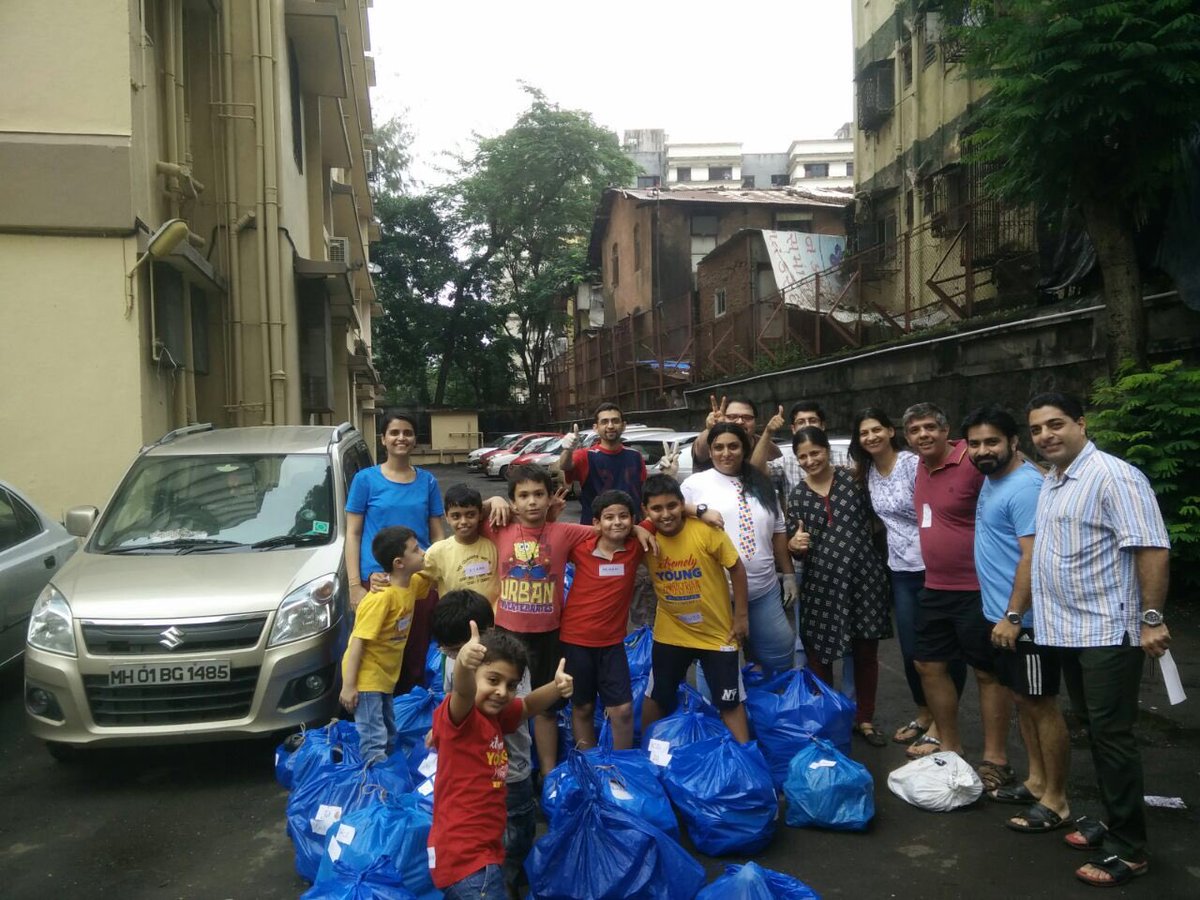 Young #Parsis collected 12,199 pairs of shoes frm various Pars​i​ colonies &amp; are distributing them to the needy in Mumbai #XYZ
