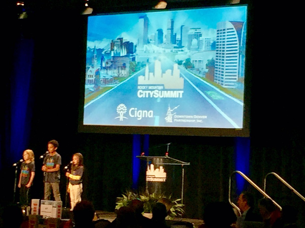 Downtown Denver Expeditionary School starts the #RMCitySummit with we are #Denver